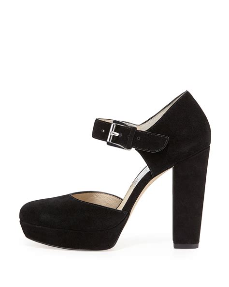 Michael Michael Kors Flynn Suede Platform Mary Jane Pump, 